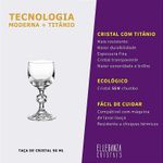 Taça de Cristal Para Licor 50 ml Linha Claudia Bohemia 1 Peça