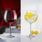 Taça De Cristal Para Vinho Bourgogne ou Gin 850ml Linha Flamenco Bohemia