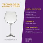 Taça De Cristal Para Vinho Bourgogne ou Gin 850ml Linha Flamenco Bohemia