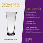 Copo De Cristal Para Cerveja Lager com 300 ml Linha Forum Bohemia