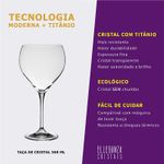 Taça de Cristal Para Vinho Bourgogne ou Gin 560 ml Linha Lenny Bohemia