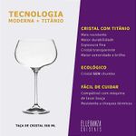 Taça de Cristal Para Água 500 ml Linha Megan Bohemia