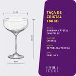 Taça Coupé De Cristal 180 ml Pralines Bohemia