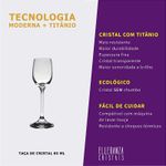 Taça De Cristal Para Licor 65 ml Linha Roberta Bohemia