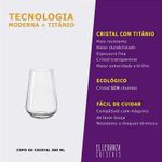 Copo de Cristal 380 ml Sandra Bohemia