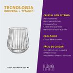 Copo de Cristal Para Whisky 350 ml Tulipa Optic Bohemia