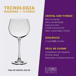 Taça De Cristal Para Vinho Bourgogne 820 ml Vintage Bohemia