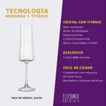 Taça de Cristal Para Champagne 210 ml Xtra Bohemia