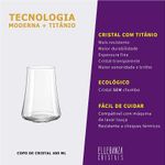 Copo de Cristal Para Água ou Suco 400 ml Xtra Bohemia