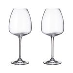 Jogo 2 Taças De Cristal Para Vinho Tinto 610 ml Anser Bohemia
