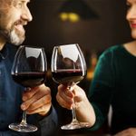 Jogo 2 Taças De Cristal Para Vinho Tinto 610 ml Anser Bohemia
