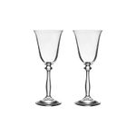 Jogo com 2 Taças de Cristal Para Vinho Branco 185 ml Linha Angela Bohemia