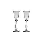Jogo com 2 Taças de Cristal Para Licor 60 ml Linha Angela Bohemia