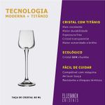 Jogo com 2 Taças de Cristal Para Licor 60 ml Linha Ardea Bohemia