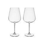 Jogo com 2 Taças de Cristal Para Vinho Bordeaux 670 ml Linha Ardea Bohemia