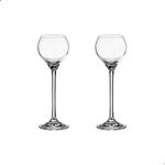 Jogo com 2 Taças de Cristal para Licor com 80 ml Linha Carduelis Bohemia