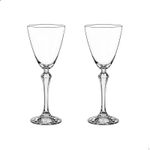 Jogo com 2 Taças de Cristal Para Vinho Tinto 250 ml Linha Elisabeth Bohemia