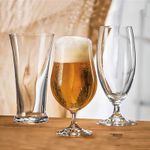 Jogo com 2 Taças De Cristal Para Cerveja Bock 380 ml Linha Forum Bohemia