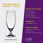 Jogo com 2 Taças De Cristal Para Cerveja Bock 380 ml Linha Forum Bohemia