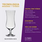 Jogo com 2 Taças De Cristal Para Cocktail 450 ml Linha Forum Bohemia