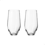 Jogo com 2 Copos De Cristal Para Água 400 ml Linha Grus Bohemia