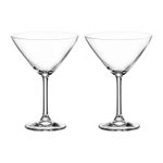 Jogo com 2 Taças De Cristal Para Martini 280 ml Linha Gastro/Colibri Bohemia