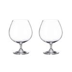 Jogo com 2 Taças de Cristal Para Cognac 690 ml Gastro/Colibri Bohemia
