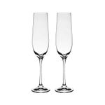 Jogo 2 Taças De Cristal Para Champagne 190 ml Helena Bohemia