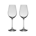 Jogo com 2 Taças De Cristal Para Vinho Branco 250 ml Linha Helena Bohemia
