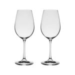 Jogo 2 Taças De Cristal Para Vinho Tinto 350 ml Helena Bohemia