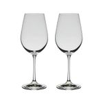 Jogo com 2 Taças de Cristal Para Água com 450 ml Linha Helena Bohemia