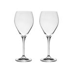Jogo com 2 Taças de Cristal Para Vinho Branco 340 ml Linha Lenny Bohemia