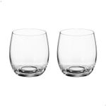 Jogo com 2 Copos De Cristal Para Whisky 410 ml Linha Mergus Bohemia