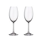 Jogo com 2 Taças De Cristal Para Vinho Branco 300 ml Milvus Bohemia