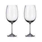 Jogo com 2 Taças De Cristal Para Vinho Bourgogne 640 ml Milvus Bohemia
