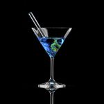 Jogo com 2 Taças De Cristal Para Martini 210 ml Roberta Bohemia