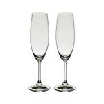 Jogo 2 Taças De Cristal Para Champagne 220 ml Roberta Bohemia