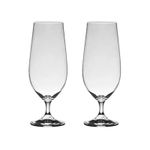 Jogo com 2 Taças De Cristal Para Cerveja 380 ml Linha Roberta Bohemia