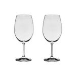 Jogo com 2 Taças De Cristal Para Vinho Bordeaux 540 ml Roberta Bohemia