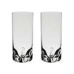 Jogo 2 Copos Longos De Cristal Para Água ou Suco 300 ml Trio Bohemia