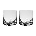 Jogo com 2 Copos De Cristal Para Whisky 410 ml Trio Bohemia