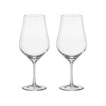 Jogo 2 Taças de Cristal Para Vinho Bordeaux 550 ml Tulipa Bohemia