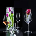 Jogo 2 Taças de Cristal Para Vinho Bordeaux 550 ml Tulipa Bohemia