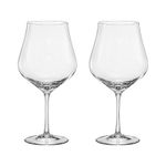 Jogo 2 Taças de Cristal Para Vinho Bourgogne ou Gin 600 ml Tulipa Bohemia