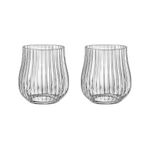 Jogo 2 Copos de Cristal Para Whisky 350 ml Tulipa Optic Bohemia