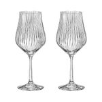 Jogo 2 Taças de Cristal Para Vinho Branco 350 ml Tulipa Optic Bohemia