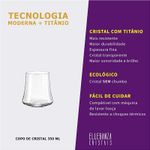 Jogo 2 Copos de Cristal Para Whisky 350 ml Xtra Bohemia