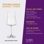 Jogo com 2 Taças de Cristal Para Água ou Vinho 560 ml Xtra Bohemia