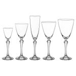 Jogo com 30 Taças de Cristal Linha Elisabeth Bohemia