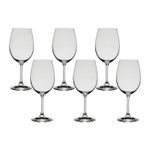 Jogo com 6 Taças de Cristal Para Vinho Branco 350 ml Anna Bohemia